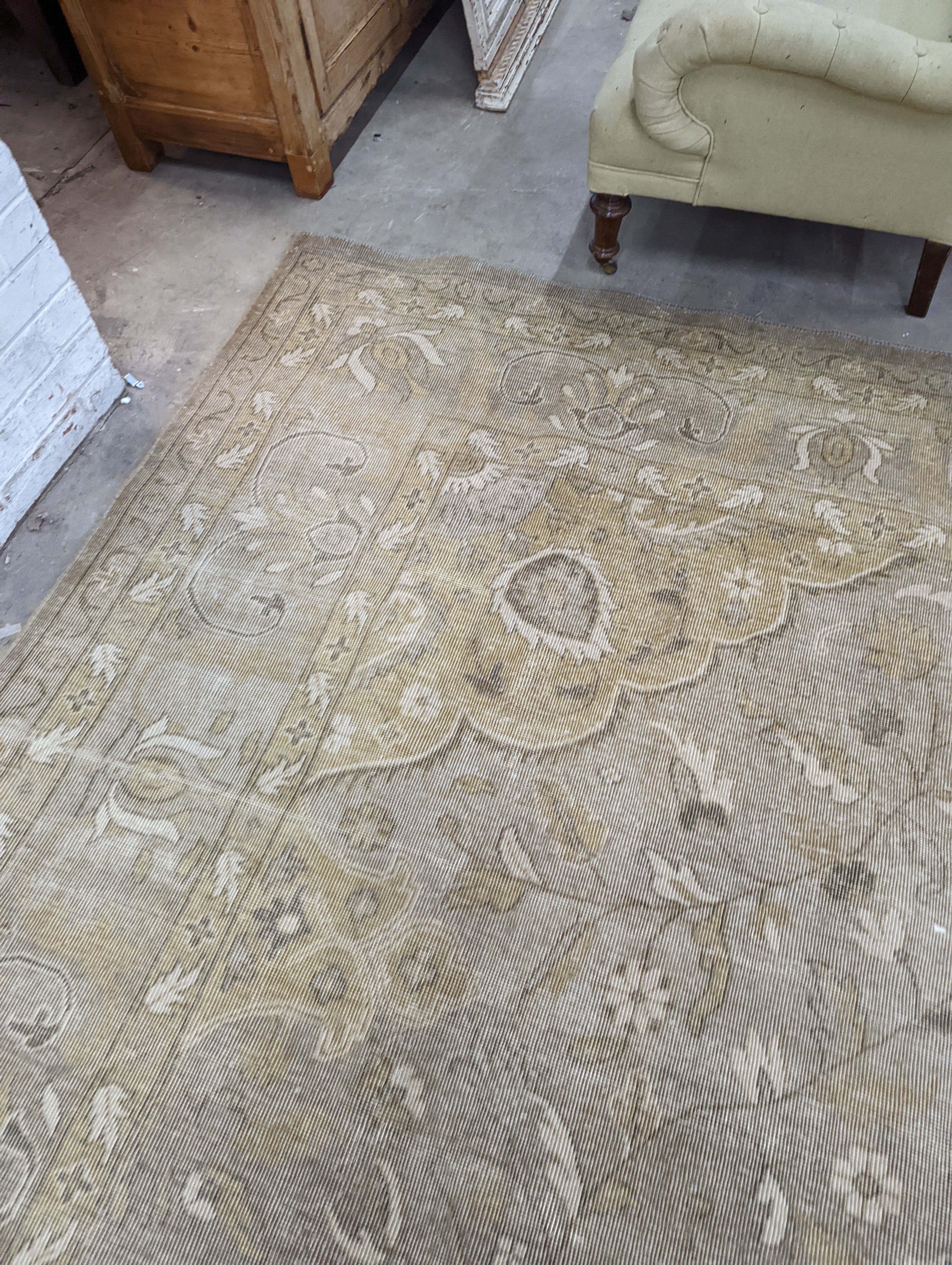 A contemporary North West Persian style pale wool carpet, 420 x 293cm